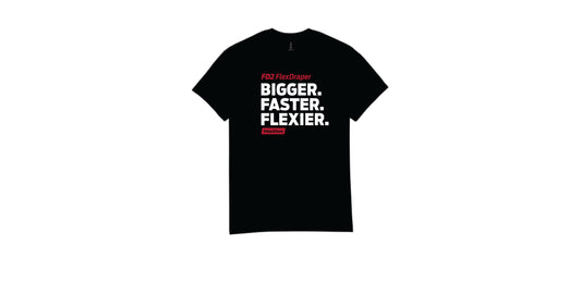 FD2 FlexDraper T-Shirt – “Bigger, Faster, Flexier”
