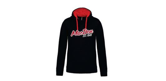 Schwarzer & Roter Hoodie – „EST. 1949“ Edition