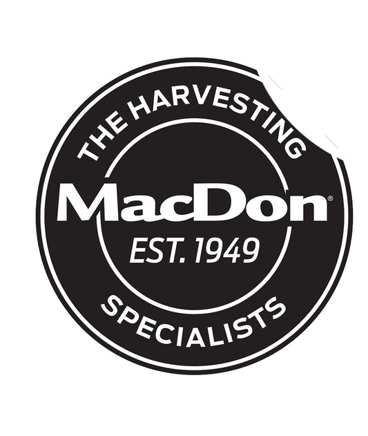 MacDon Harvest Specialists Sticker Black