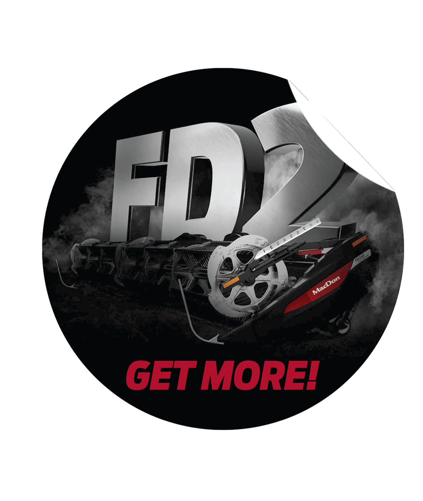 MacDon FD2 Get More Sticker