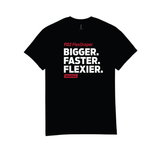 FD2 FlexDraper T-Shirt – “Bigger, Faster, Flexier”