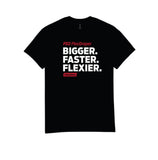 FD2 FlexDraper T-Shirt – “Bigger, Faster, Flexier”