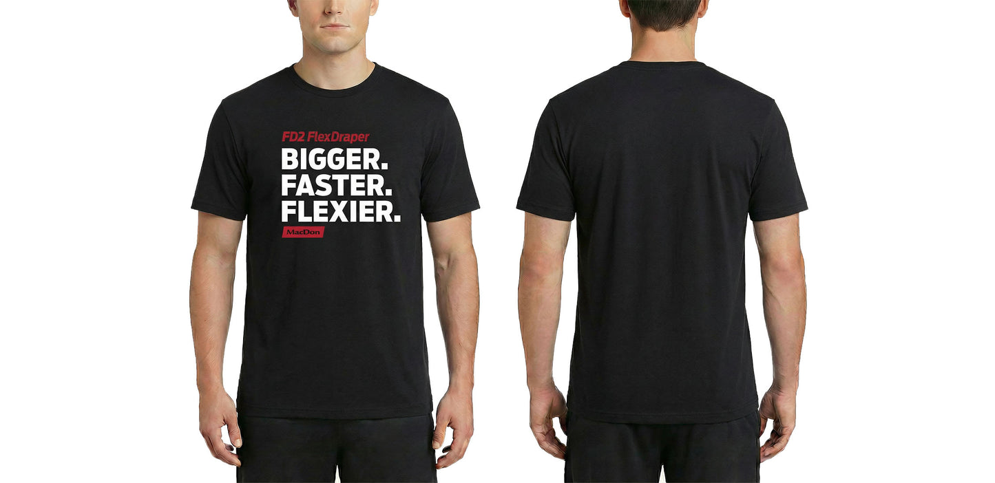 FD2 FlexDraper T-Shirt – “Bigger, Faster, Flexier”