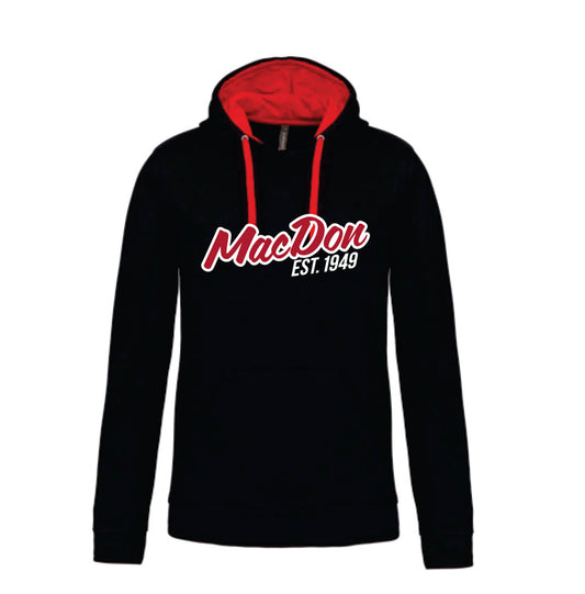 Black & Red Hoodie – "EST. 1949" Edition