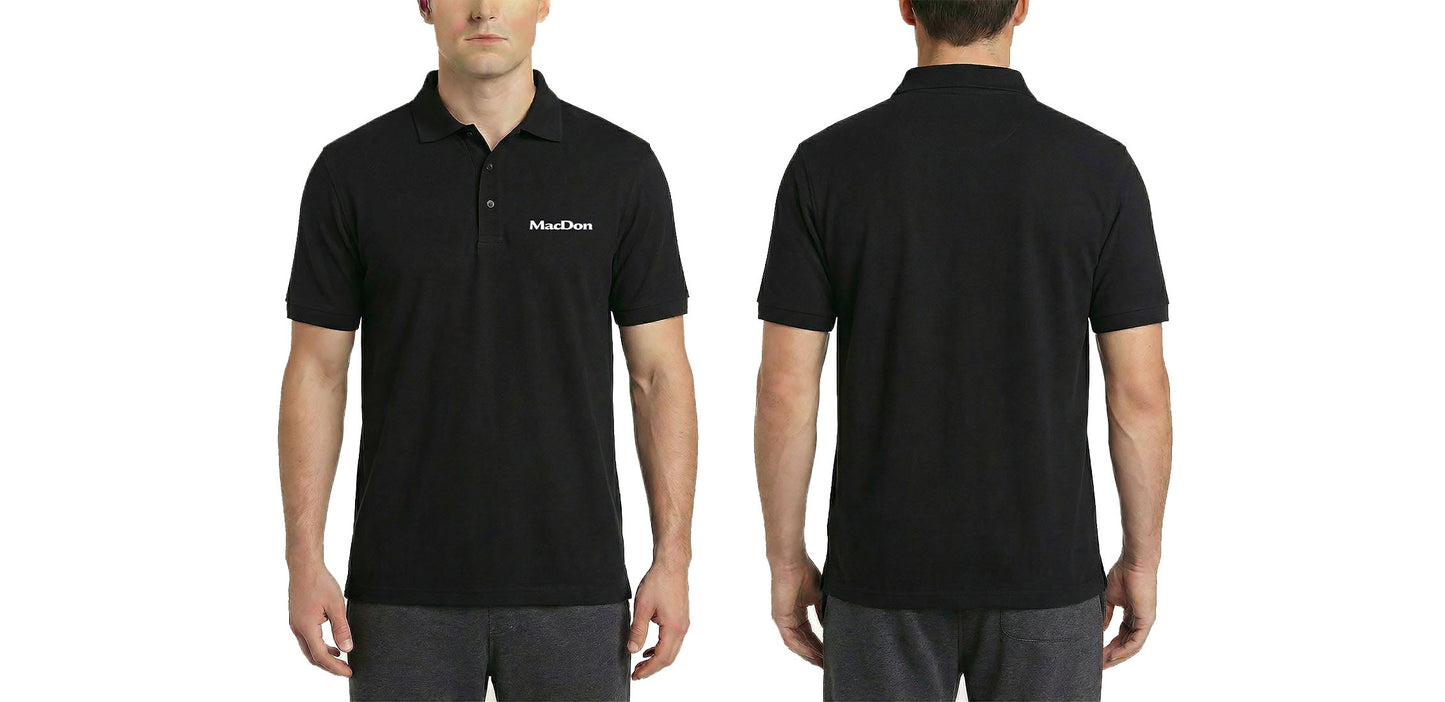 MacDon Black Polo Shirt