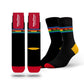 Black & Rainbow Heritage Socks