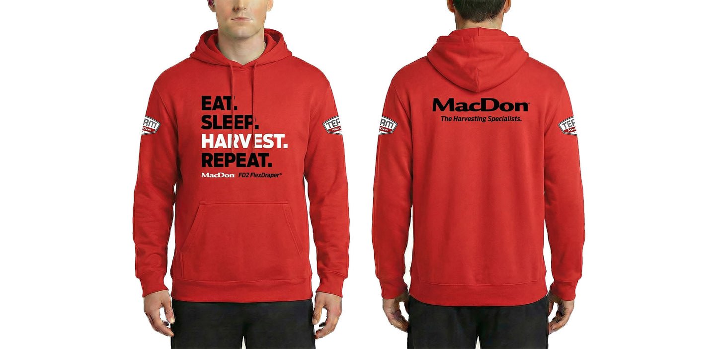 Eat Sleep Harvest Repeat" Edition Hoodie
