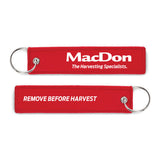 MacDon Remove Before Harvest Keyring