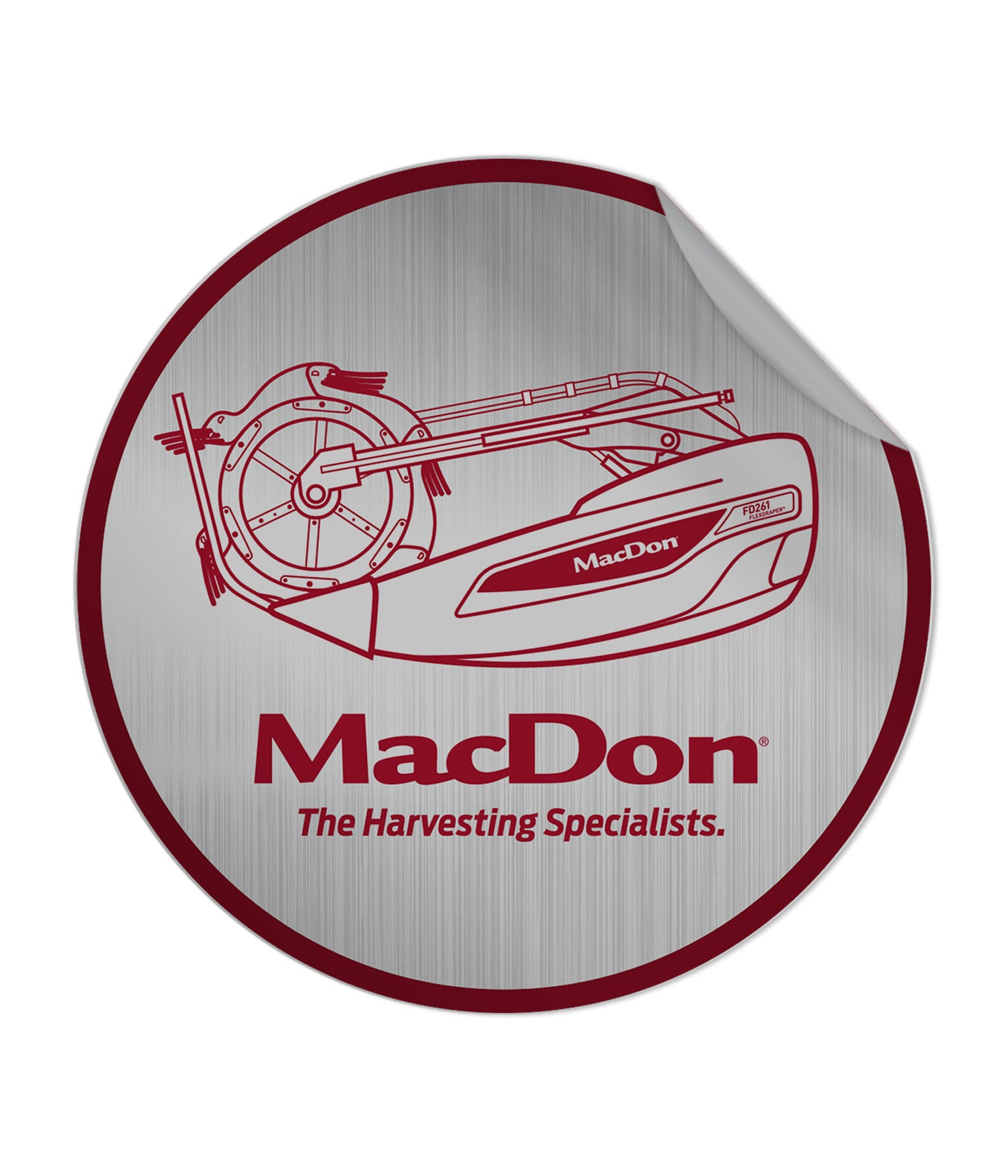 MacDon FD261 Sticker
