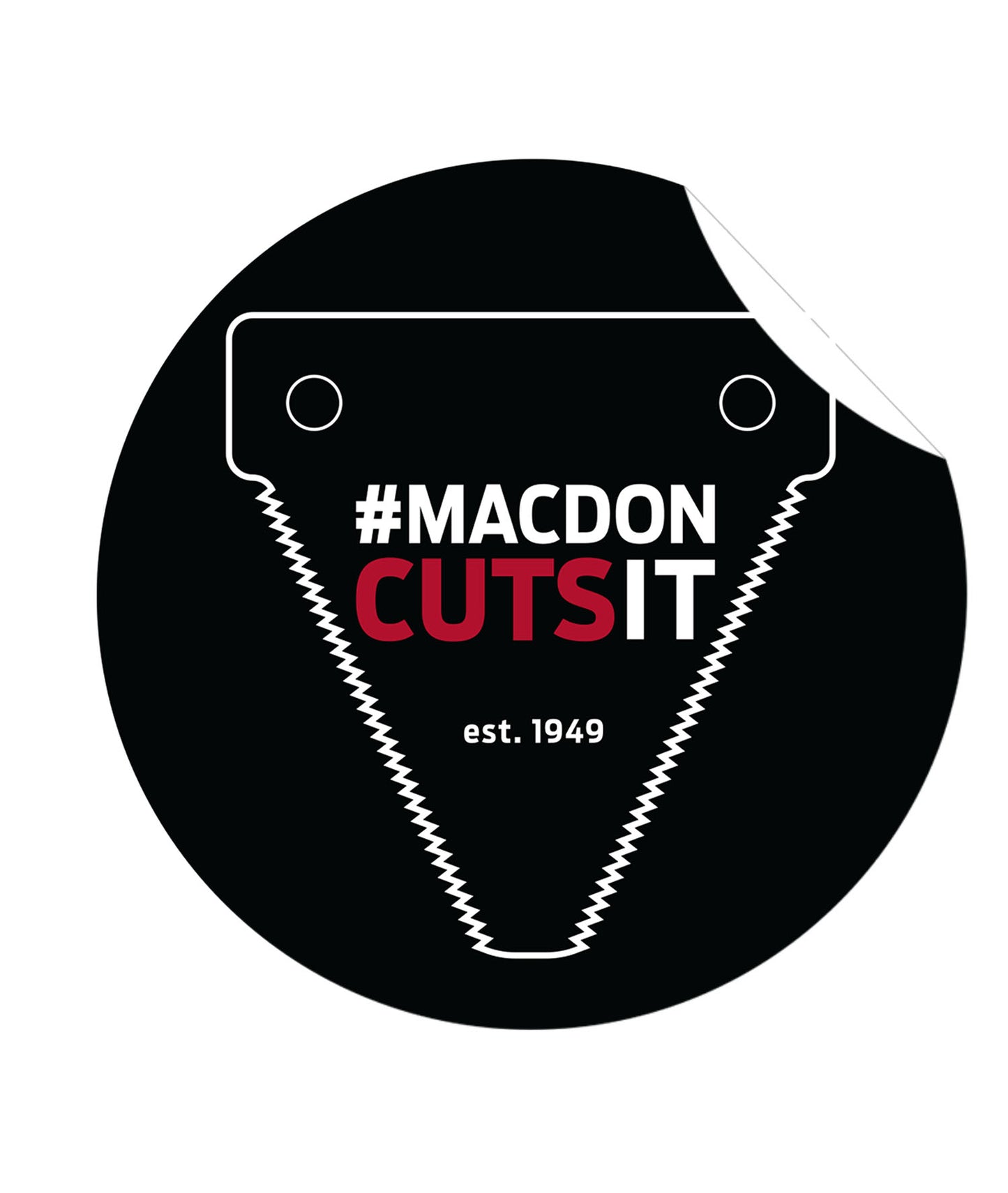 MacDon Cuts It Sickle Section Sticker
