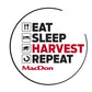 MacDon Eat, Sleep, Harvest, Repeat Sticker