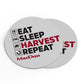 MacDon Eat, Sleep, Harvest, Repeat Sticker