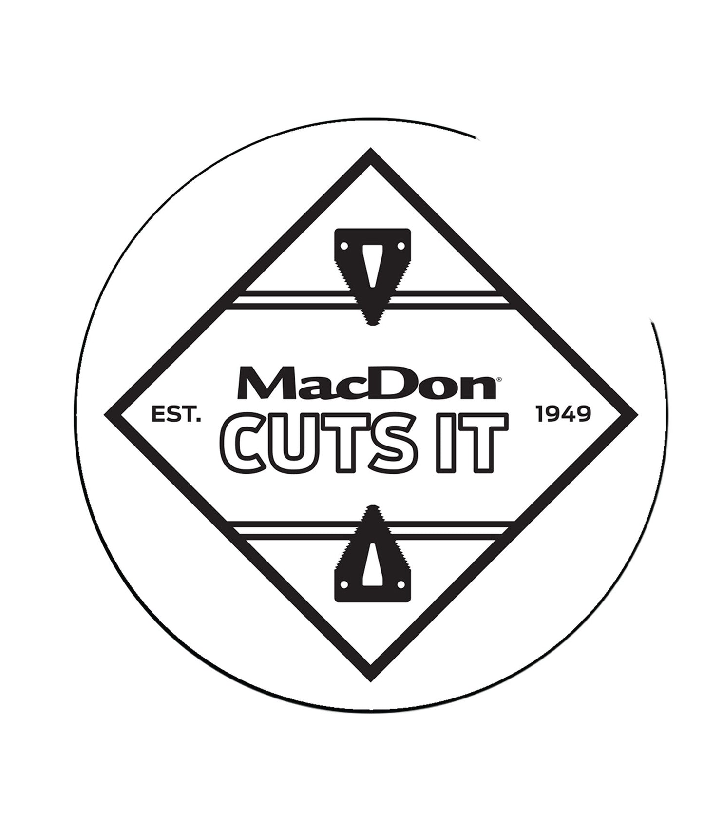 MacDon Cuts It Diamond Sticker