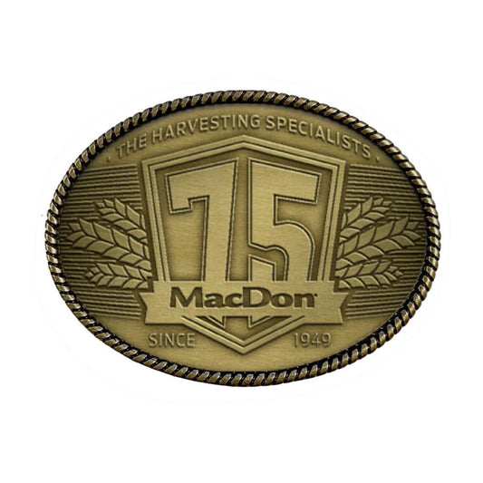 CUSTOM BELT BUCKLE - MACDON HARVESTING SPECIALIST